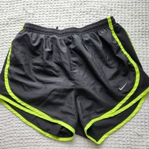 black yellow Nike shorts